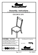 Furniture of America CM3396SC-2PK Assembly Instructions preview