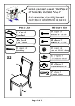 Preview for 3 page of Furniture of America CM3396SC-2PK Assembly Instructions