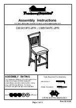 Furniture of America CM3413PC-2PK Assembly Instructions preview