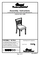 Furniture of America CM3413SC-2PK Assembly Instructions preview