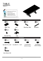 Preview for 5 page of Furniture of America CM3417T Assembly Instructions Manual