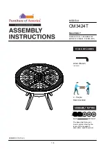 Furniture of America CM3424T Assembly Instructions Manual preview