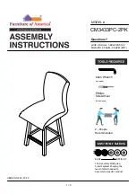 Furniture of America CM3433PC-2PK Assembly Instructions Manual preview