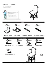 Preview for 5 page of Furniture of America CM3433PC-2PK Assembly Instructions Manual