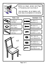 Preview for 3 page of Furniture of America CM3438SC-2PK Assembly Instructions