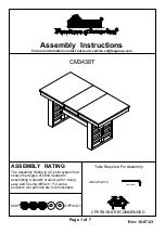 Furniture of America CM3438T Assembly Instructions Manual preview