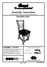 Preview for 1 page of Furniture of America CM3445PC-2PK Assembly Instructions