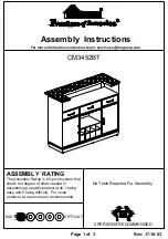 Furniture of America CM3452BT Assembly Instructions preview