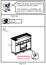 Preview for 3 page of Furniture of America CM3452BT Assembly Instructions