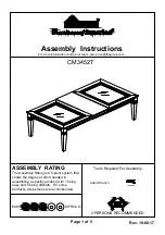 Preview for 1 page of Furniture of America CM3452T Assembly Instructions