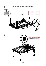 Preview for 7 page of Furniture of America CM3453T Assembly Instructions Manual