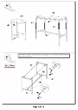 Preview for 4 page of Furniture of America CM3454PT-60-5PK Assembly Instructions Manual