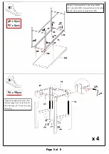 Preview for 5 page of Furniture of America CM3454PT-60-5PK Assembly Instructions Manual