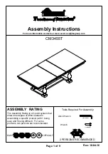 Preview for 1 page of Furniture of America CM3455T Assembly Instructions Manual