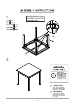 Preview for 6 page of Furniture of America CM3457PT Assembly Instructions Manual