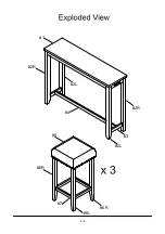 Preview for 6 page of Furniture of America CM3474PT-4PK Assembly Instructions Manual