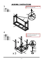 Preview for 8 page of Furniture of America CM3474PT-4PK Assembly Instructions Manual