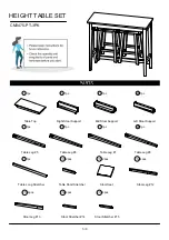 Preview for 5 page of Furniture of America CM3475PT-3PK Assembly Instructions Manual