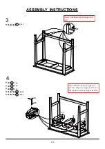 Preview for 8 page of Furniture of America CM3475PT-3PK Assembly Instructions Manual