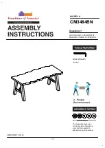 Furniture of America CM3484BN Assembly Instructions Manual preview