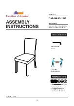 Preview for 1 page of Furniture of America CM3486SC-2PK Assembly Instructions Manual