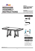 Furniture of America CM3487PT Assembly Instructions Manual preview