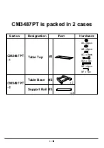 Preview for 6 page of Furniture of America CM3487PT Assembly Instructions Manual