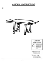 Preview for 9 page of Furniture of America CM3487PT Assembly Instructions Manual