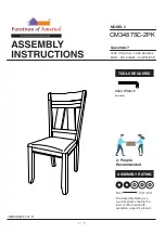 Furniture of America CM3487SC-2PK Assembly Instructions Manual preview