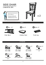 Предварительный просмотр 5 страницы Furniture of America CM3487SC-2PK Assembly Instructions Manual