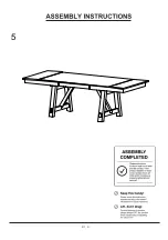 Preview for 9 page of Furniture of America CM3487T Assembly Instructions Manual