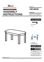 Furniture of America CM3490BN Assembly Instructions Manual preview