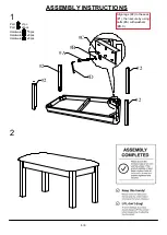 Preview for 6 page of Furniture of America CM3490BN Assembly Instructions Manual