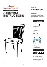 Furniture of America CM3490SC-2PK Assembly Instructions Manual preview