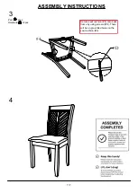 Предварительный просмотр 7 страницы Furniture of America CM3490SC-2PK Assembly Instructions Manual