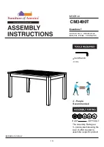 Furniture of America CM3490T Assembly Instructions Manual preview