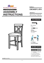 Furniture of America CM3492PC-2PK Assembly Instructions Manual preview