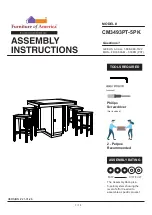 Furniture of America CM3493PT-5PK Assembly Instructions Manual preview