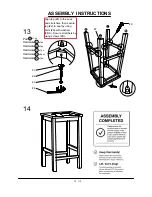 Предварительный просмотр 13 страницы Furniture of America CM3493PT-5PK Assembly Instructions Manual