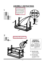 Предварительный просмотр 7 страницы Furniture of America CM3498PBN Assembly Instructions Manual