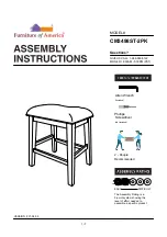 Furniture of America CM3498ST-2PK Assembly Instructions Manual preview