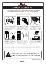 Preview for 2 page of Furniture of America CM3543PC Assembly Instructions