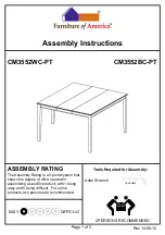 Furniture of America CM3552WC-PT Assembly Instructions preview