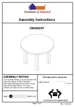 Furniture of America CM3555RT Assembly Instructions preview