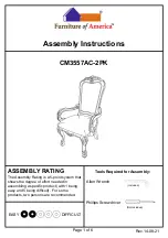 Preview for 1 page of Furniture of America CM3557AC-2PK Assembly Instructions Manual