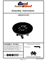 Preview for 1 page of Furniture of America CM3557CH-RT Assembly Instructions