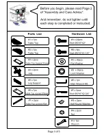 Preview for 3 page of Furniture of America CM3557CH-RT Assembly Instructions