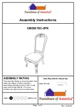 Preview for 1 page of Furniture of America CM3557SC-2PK Assembly Instructions Manual