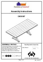 Furniture of America CM3558T Assembly Instructions preview