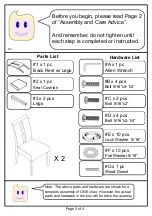 Preview for 3 page of Furniture of America CM3559SC-2PK Assembly Instructions